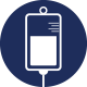 An icon of an IV drip bag.