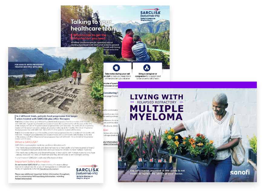 Images of the resources that come in the
SARCLISA Welcome Kit.